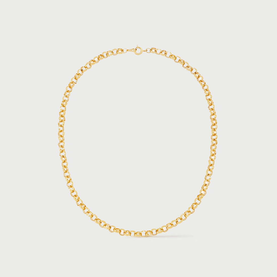 Mini Rolo Chain Necklace in Gold