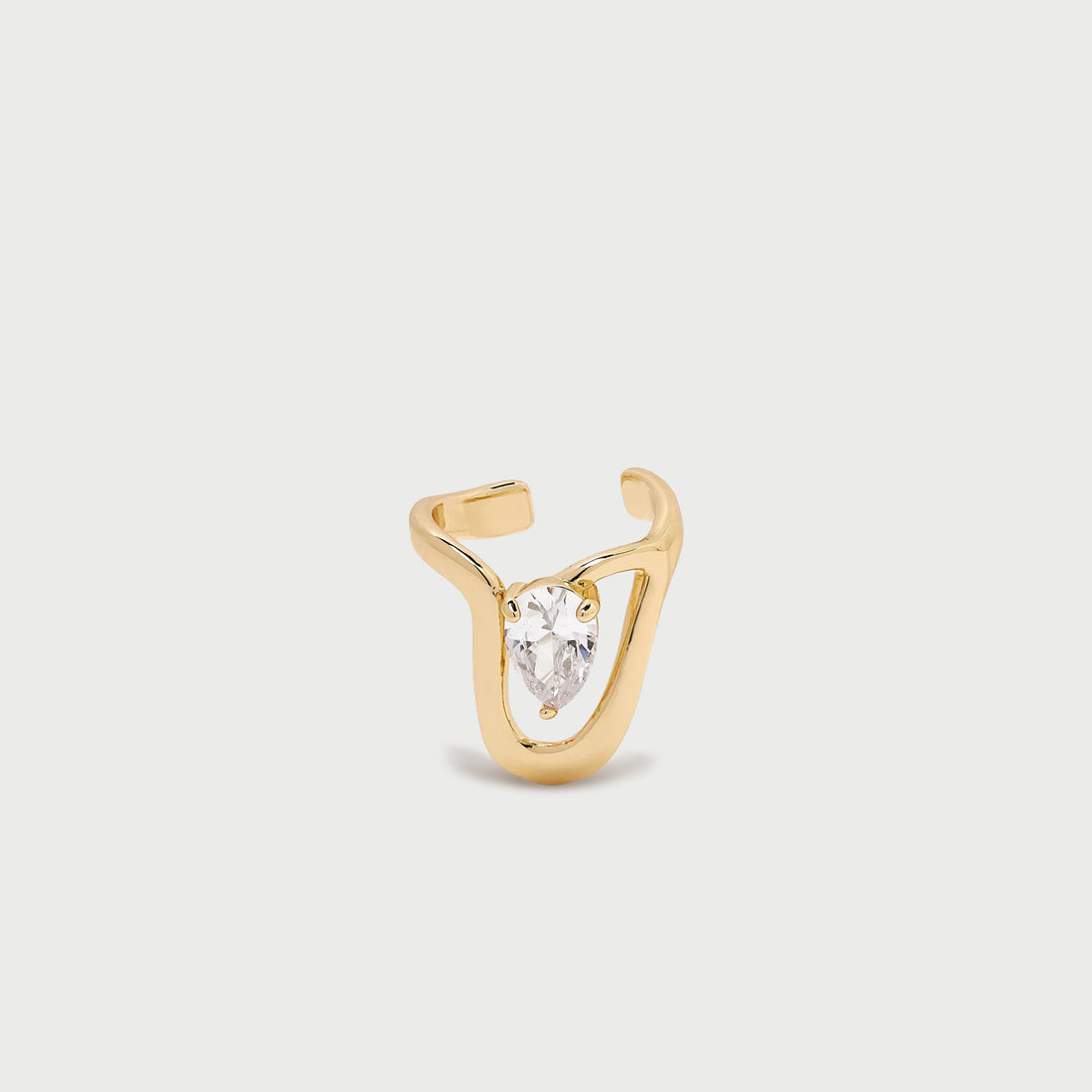 Minos Crystal Band Ring in Gold