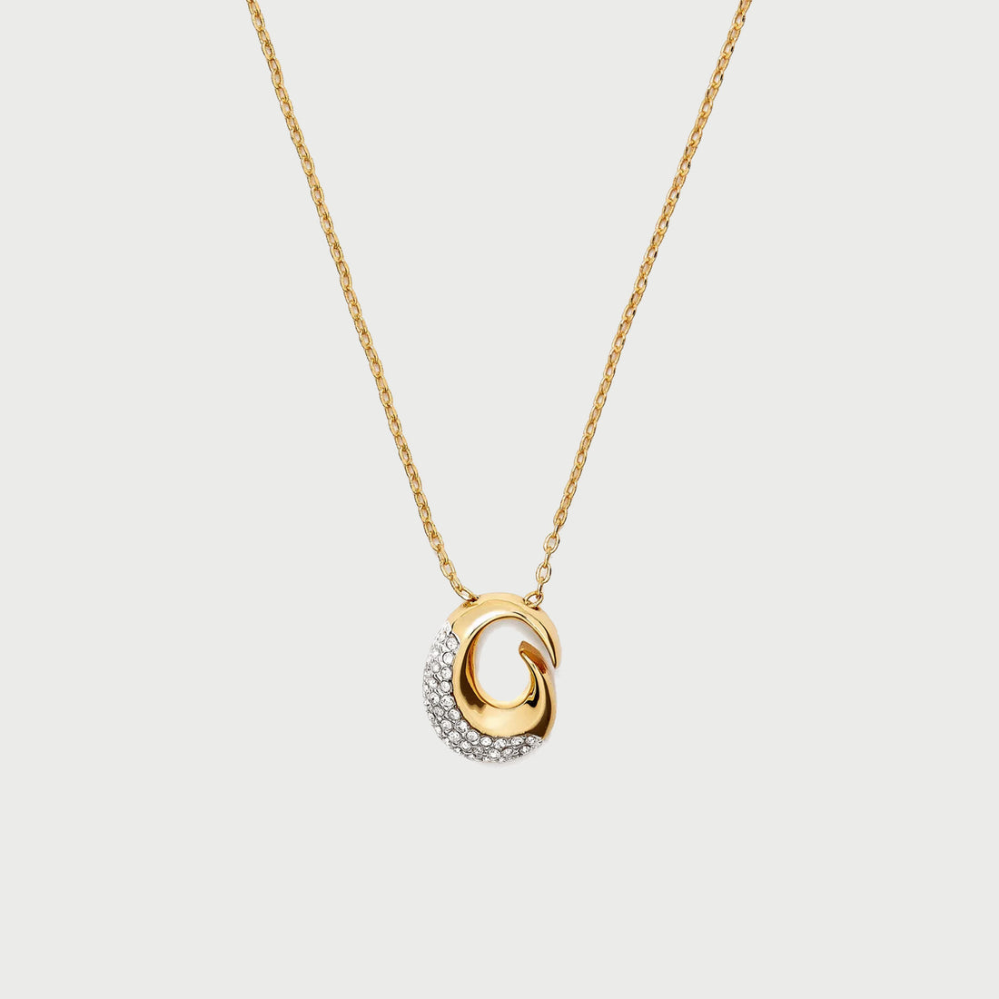 POTOSKA x YOJ Insignia Pave Necklace in Gold