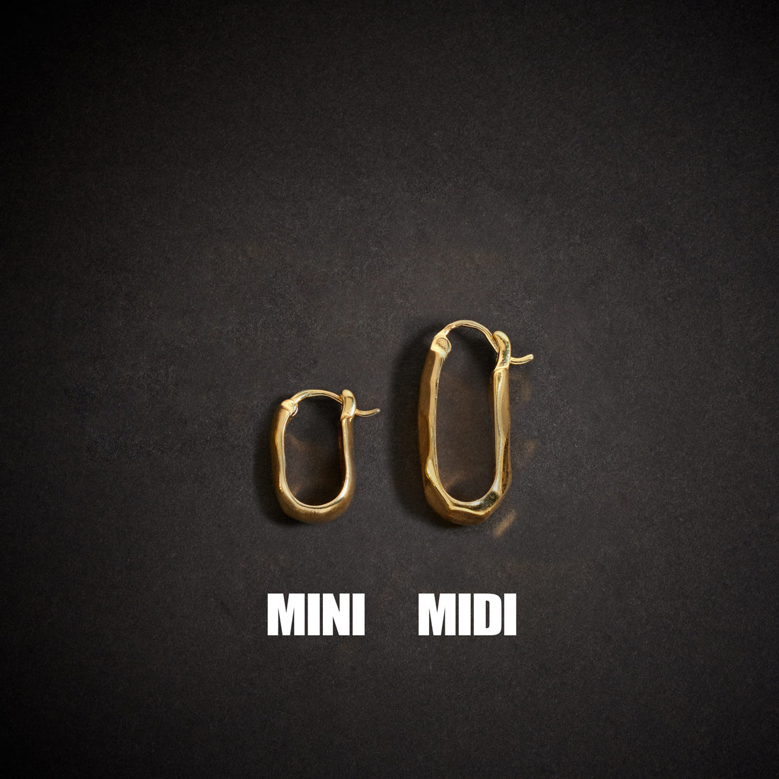 Sanu Soft Hammered Mini Hoop Earrings in Gold
