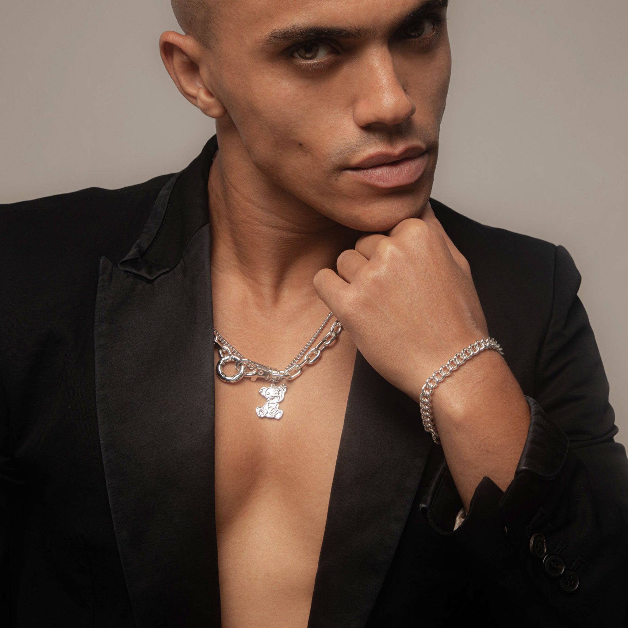 Teddy Silver Necklace