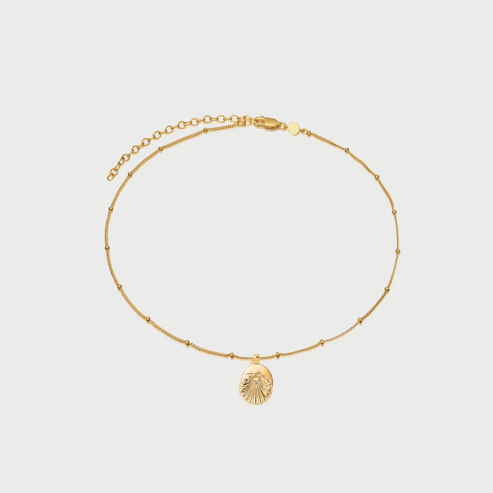 Tabica Beaded Chocker Necklace in Gold