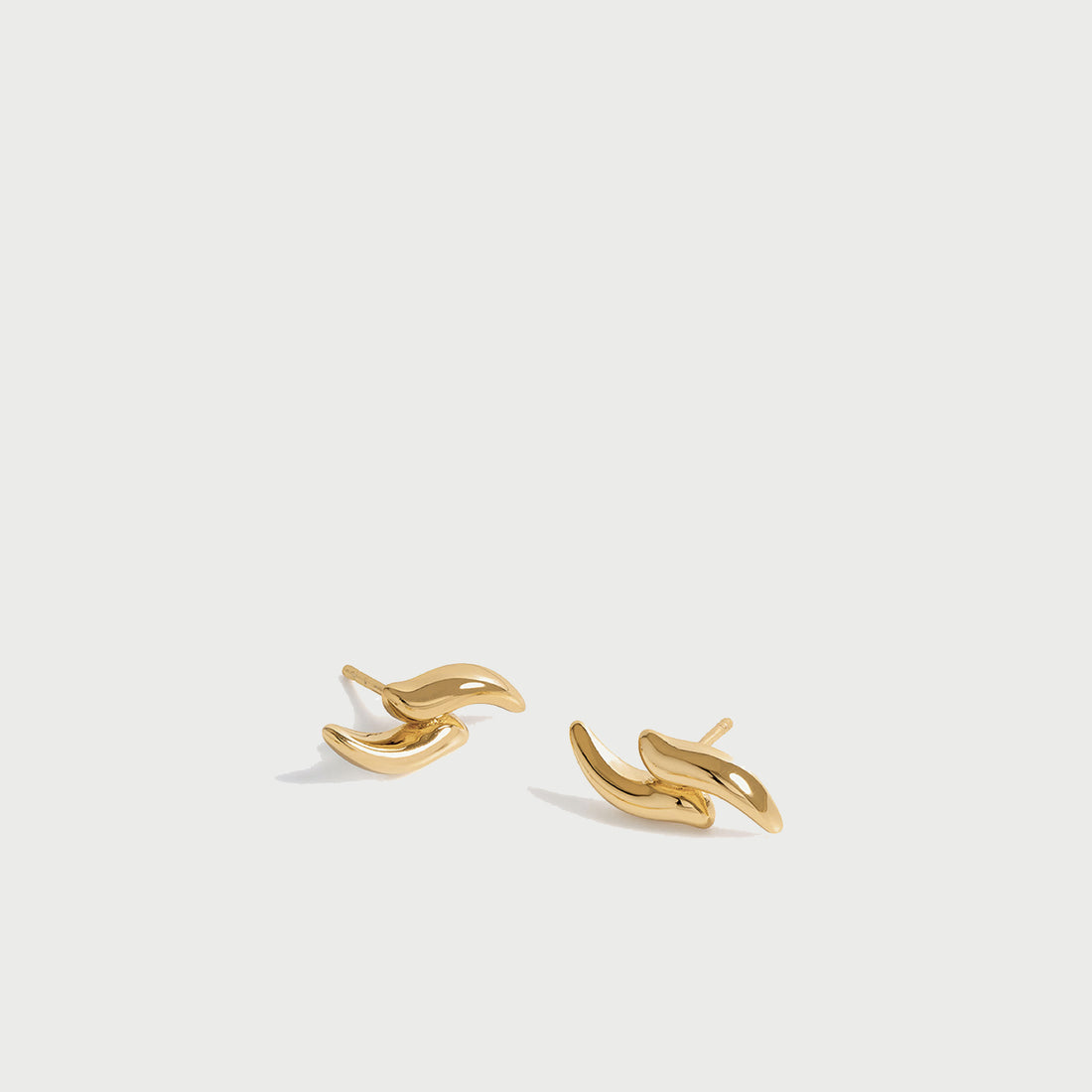 POTOSKA x YOJ Claw Stud Earrings in Gold