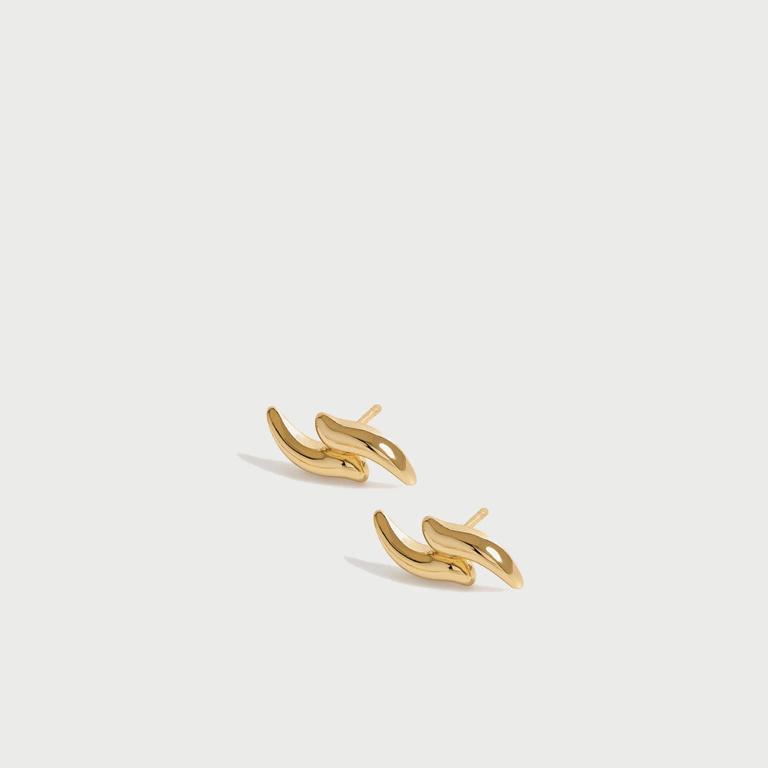 POTOSKA x YOJ Claw Stud Earrings in Gold