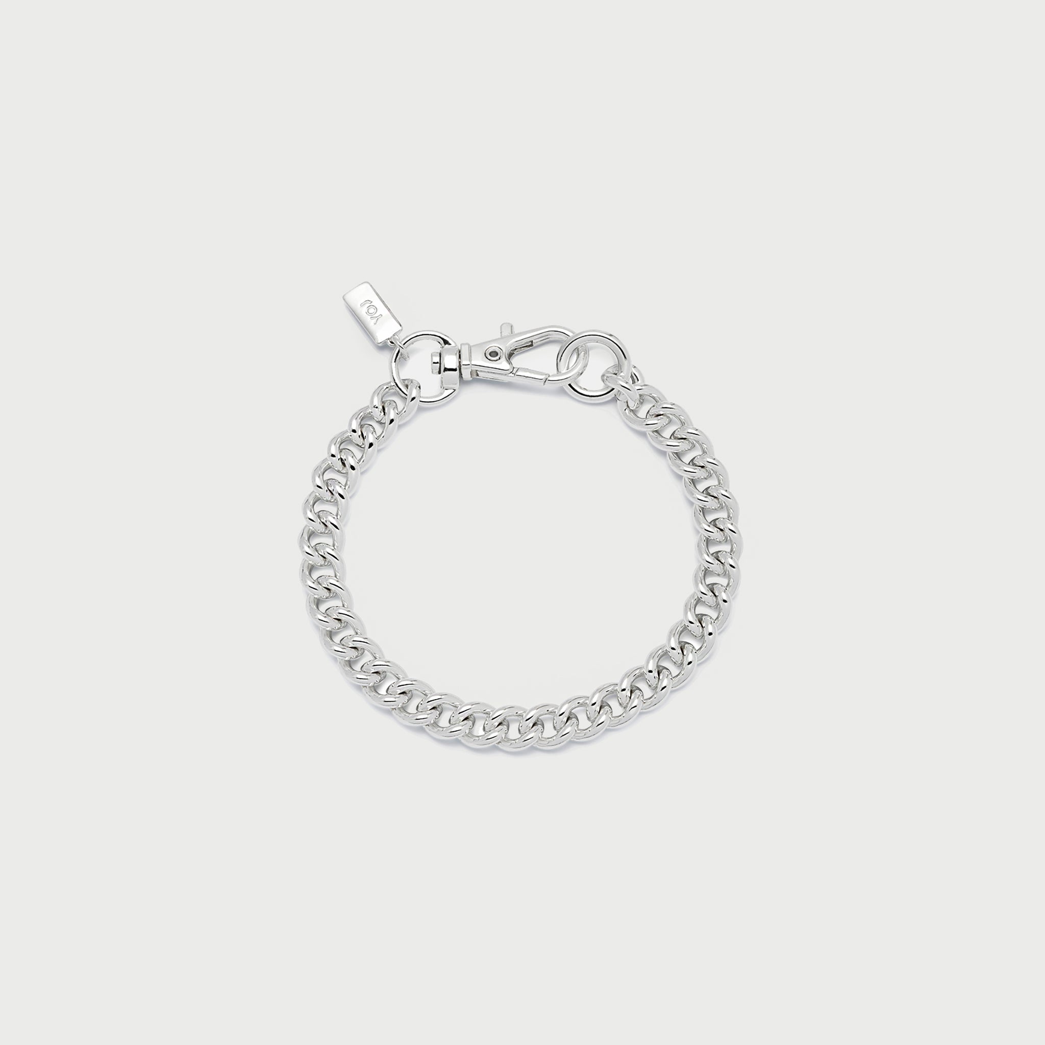 Curb Hook Bracelet in Silver – YOJ