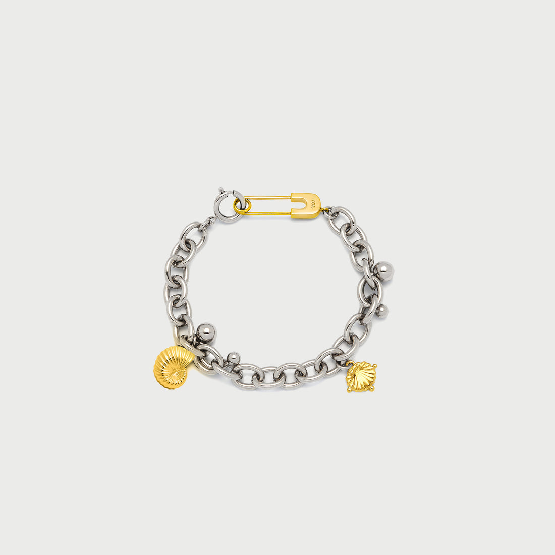 Stella Curb Chain Bracelet in Silver and Two Tone