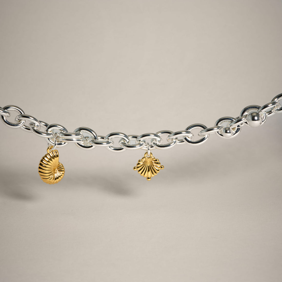 Stella Curb Chain Bracelet in Silver and Two Tone