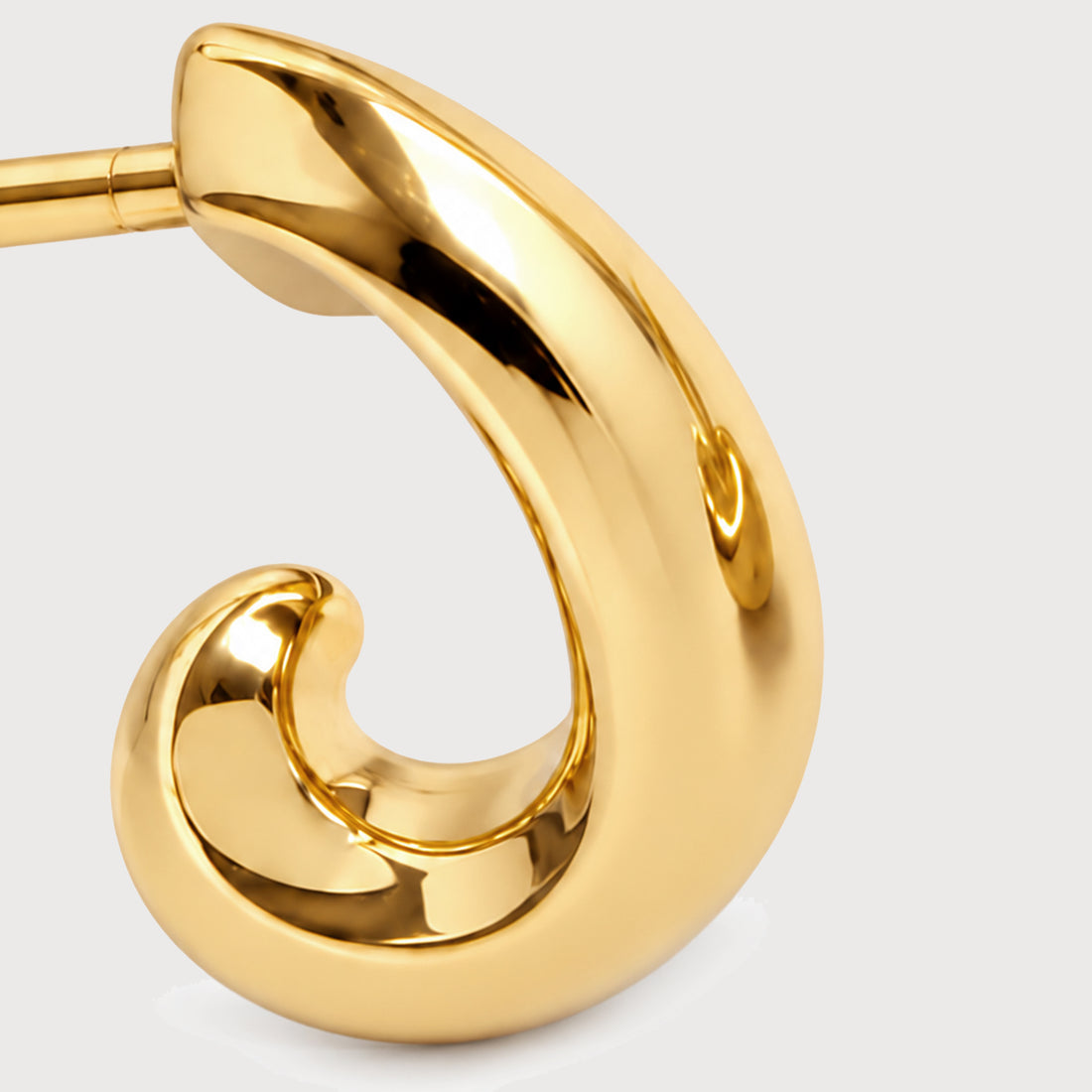 Claw Mini Hoops In Gold