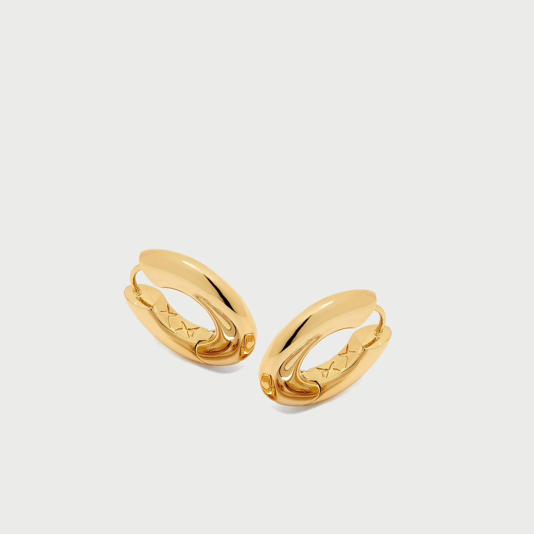 Sirso Maxi Chubby Hoop Earrings in Gold