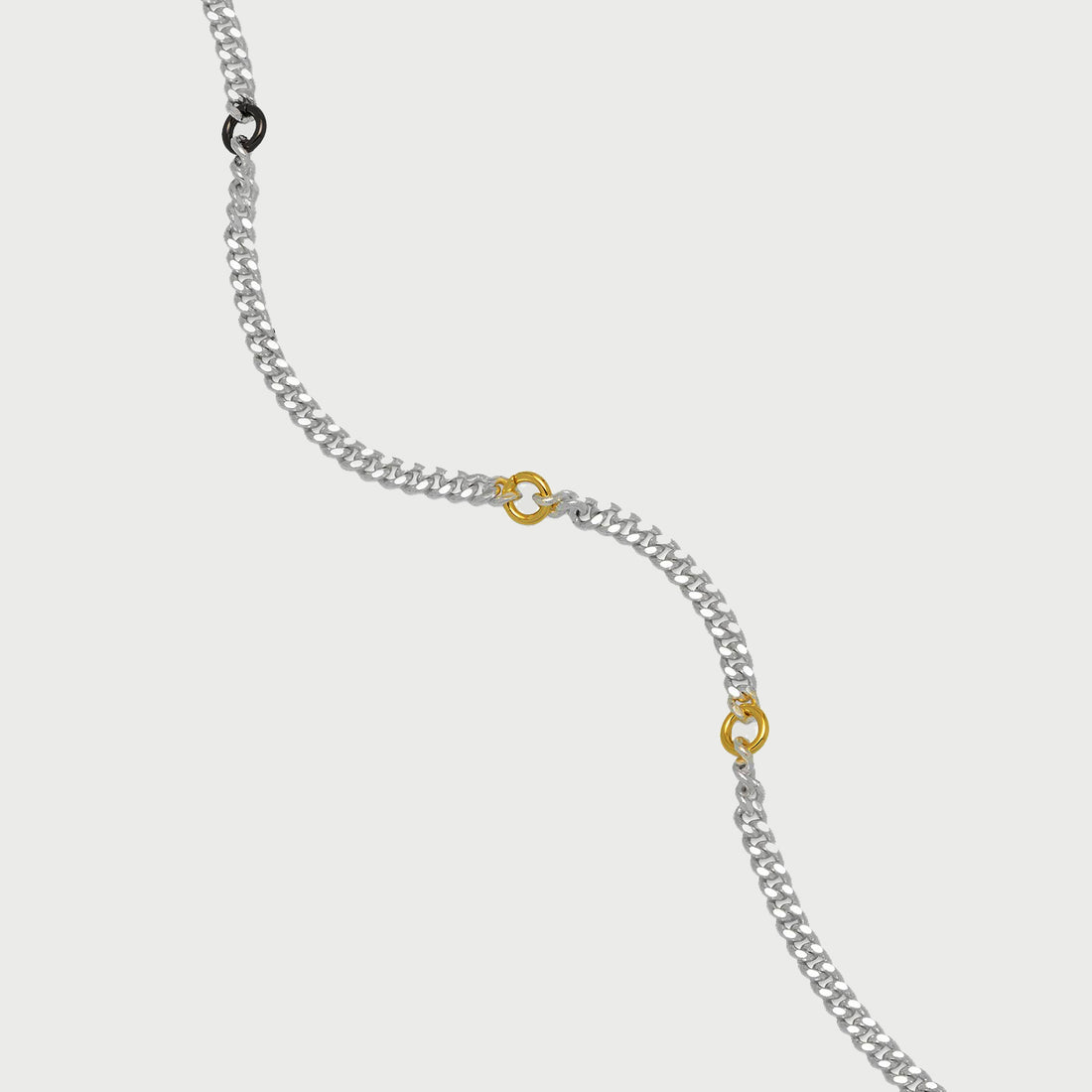 Link Tonal Necklace in Silver and Gold