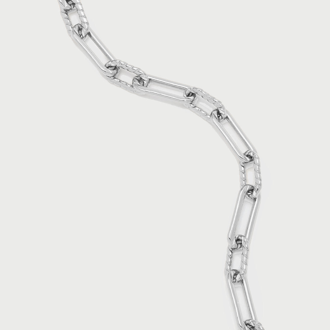 Oto Rope Slim Chain Bracelet in Silver