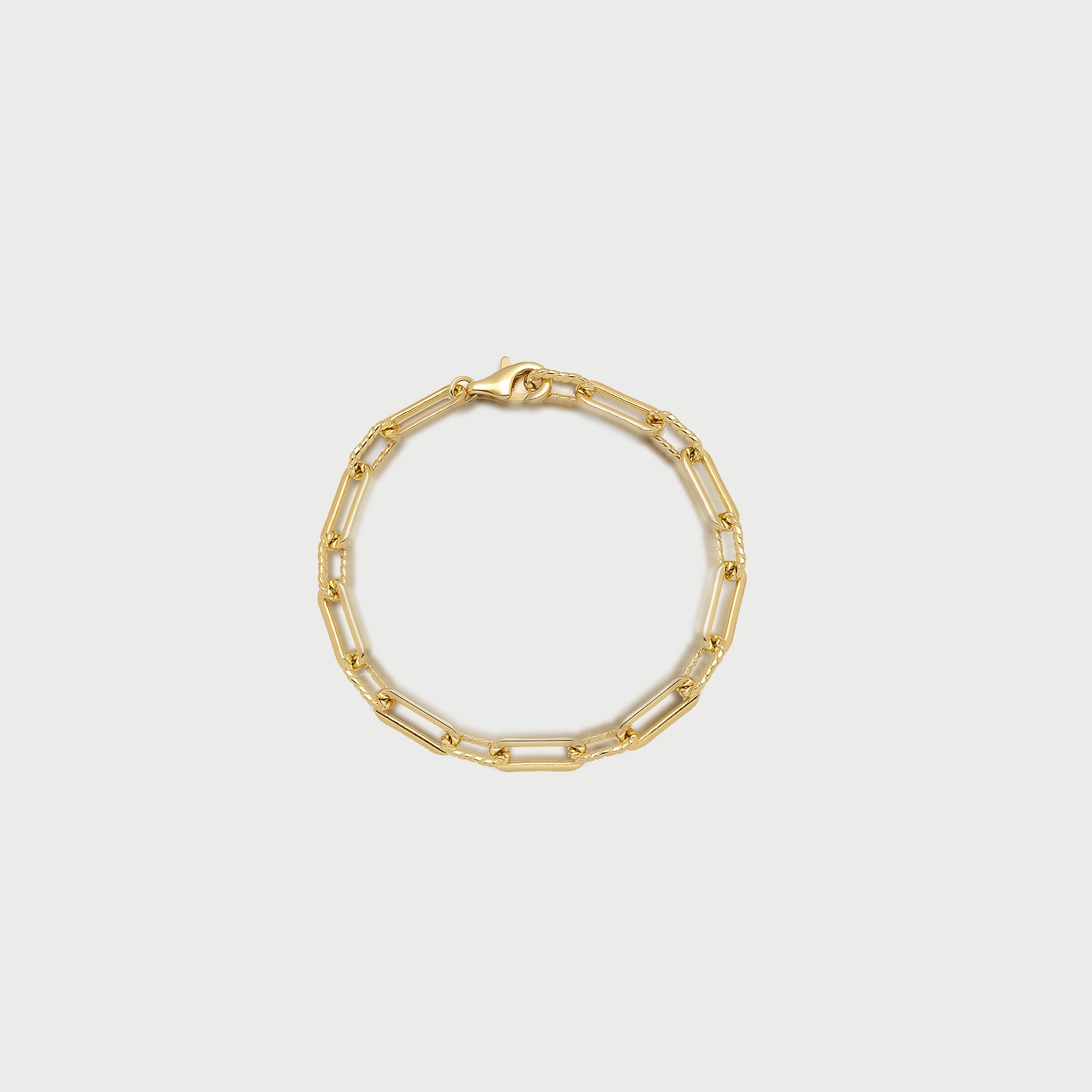 Rope Slim Oto Chain Bracelet in Gold