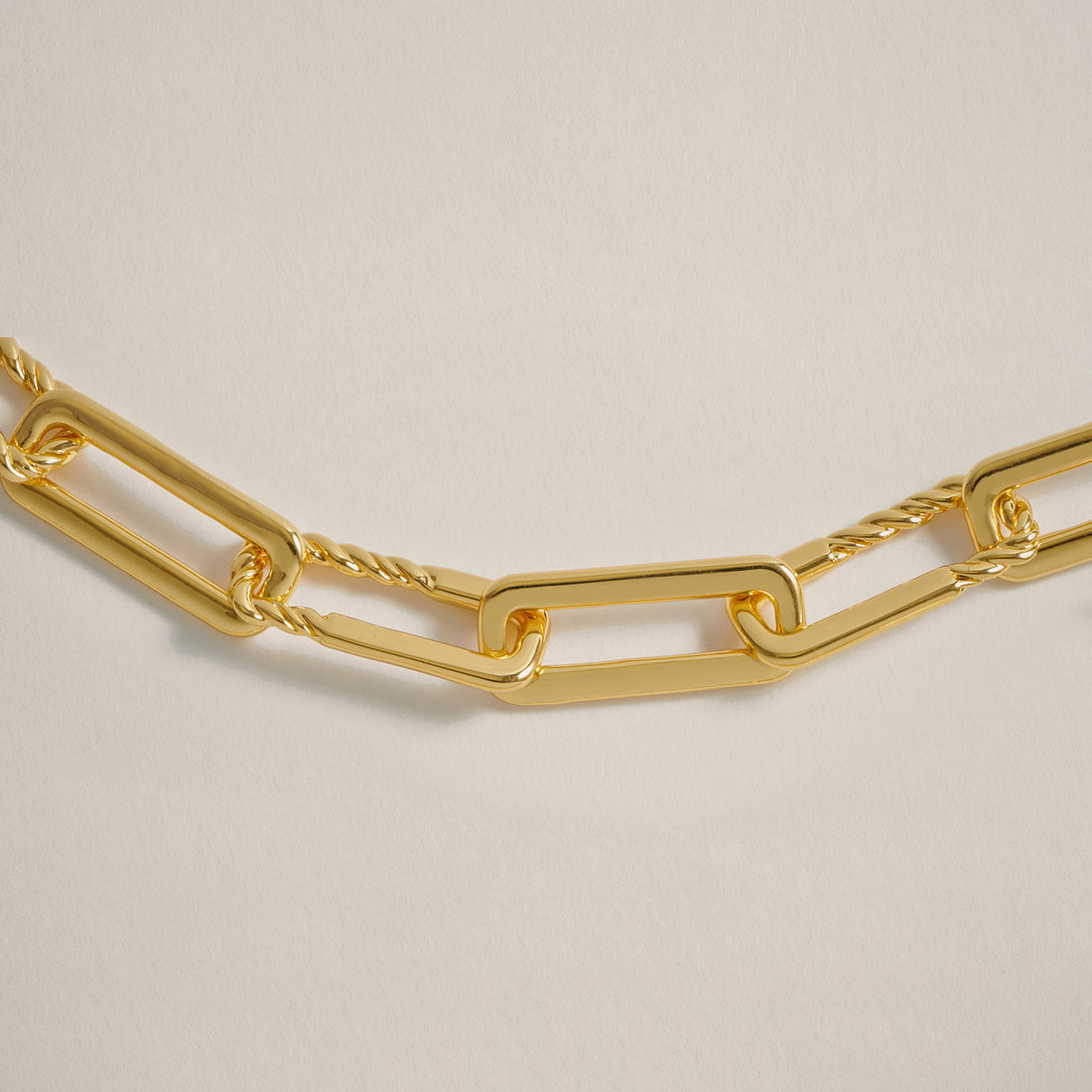 Oto Large Maxi Rope Chain Bracelet in Gold