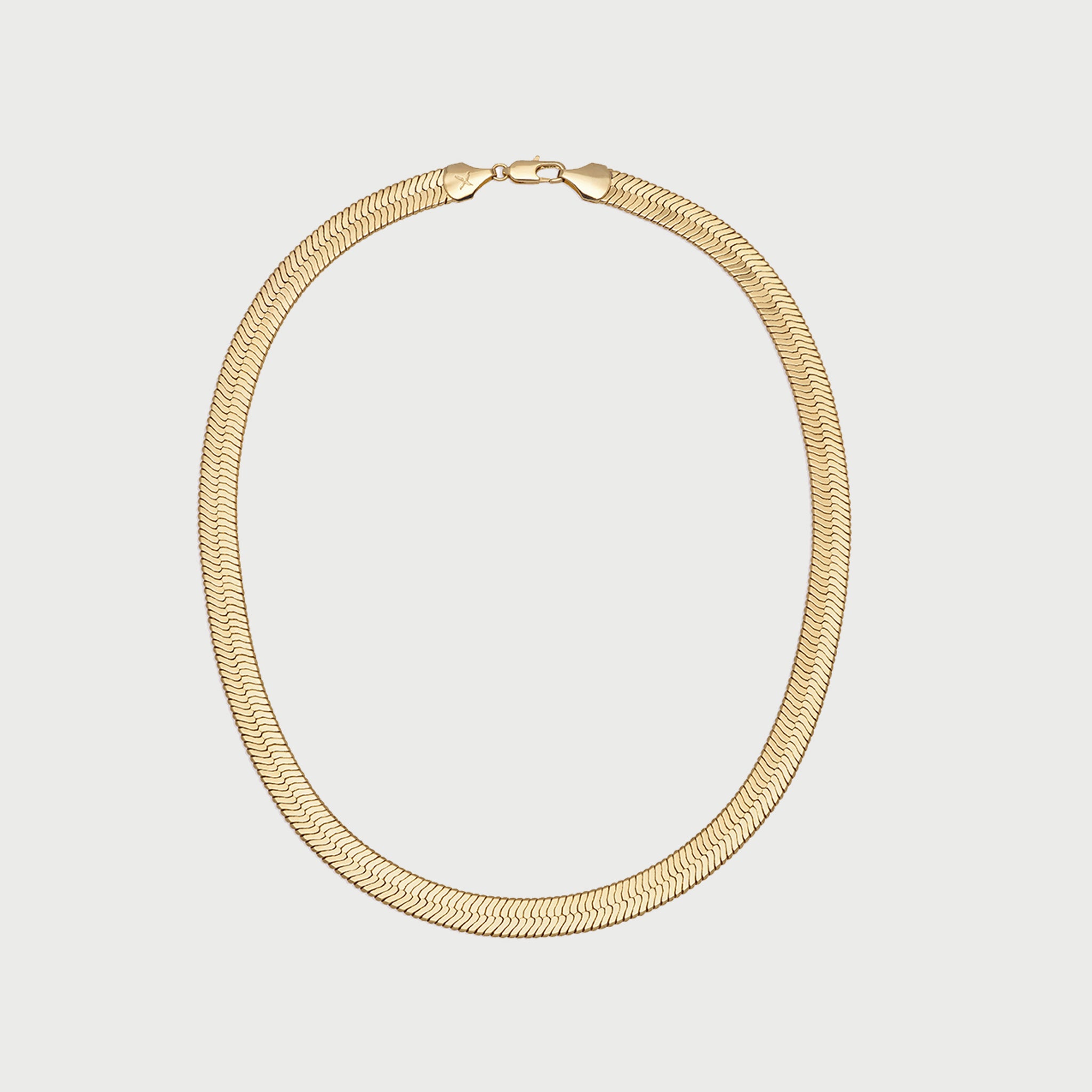 Jolie Grande Medium Snake Chain Necklace in Gold