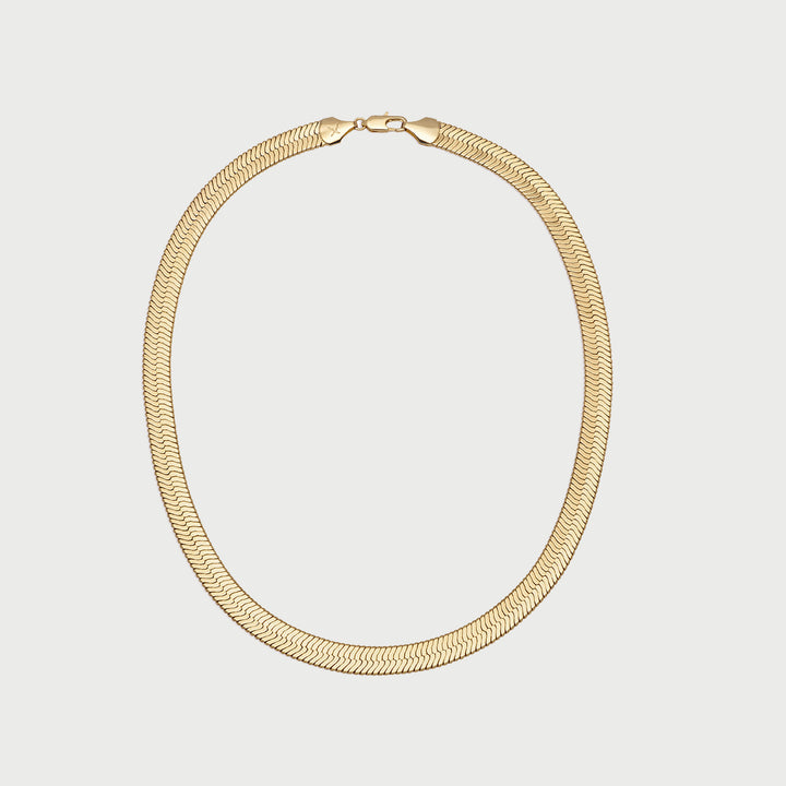 Jolie Grande Medium Snake Chain Necklace in Gold