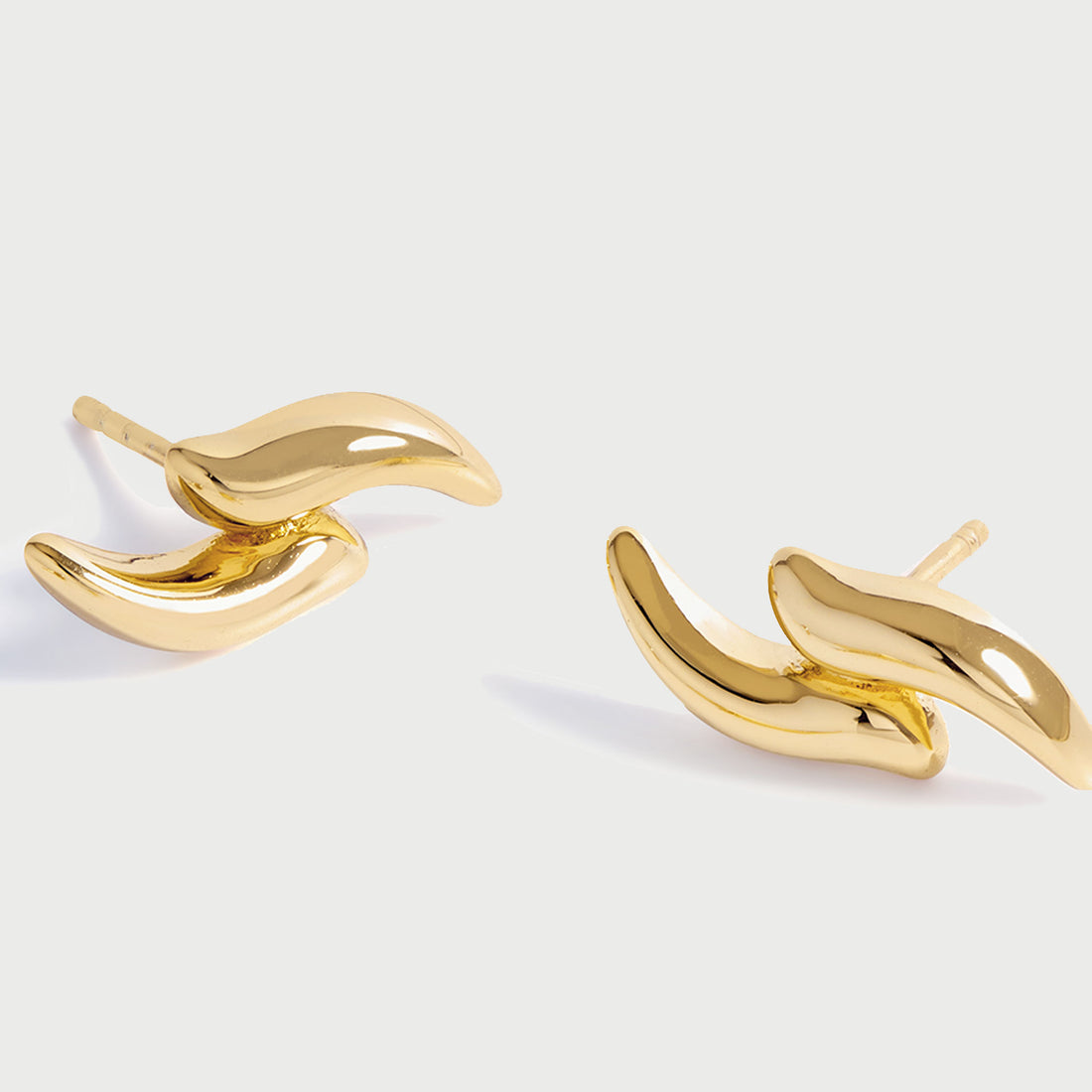 POTOSKA x YOJ Claw Stud Earrings in Gold