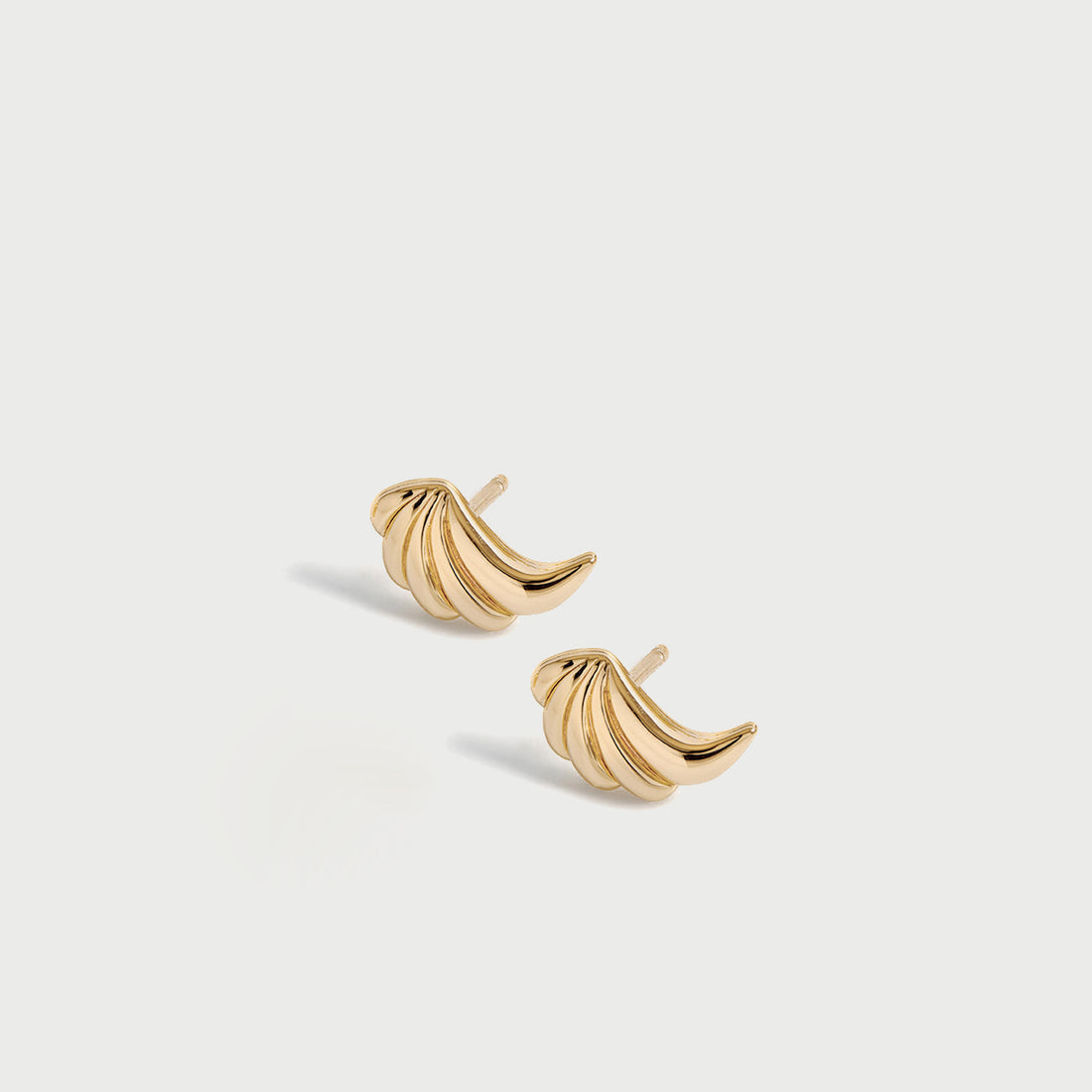 POTOSKA x YOJ Wing Stud Earrings in Gold