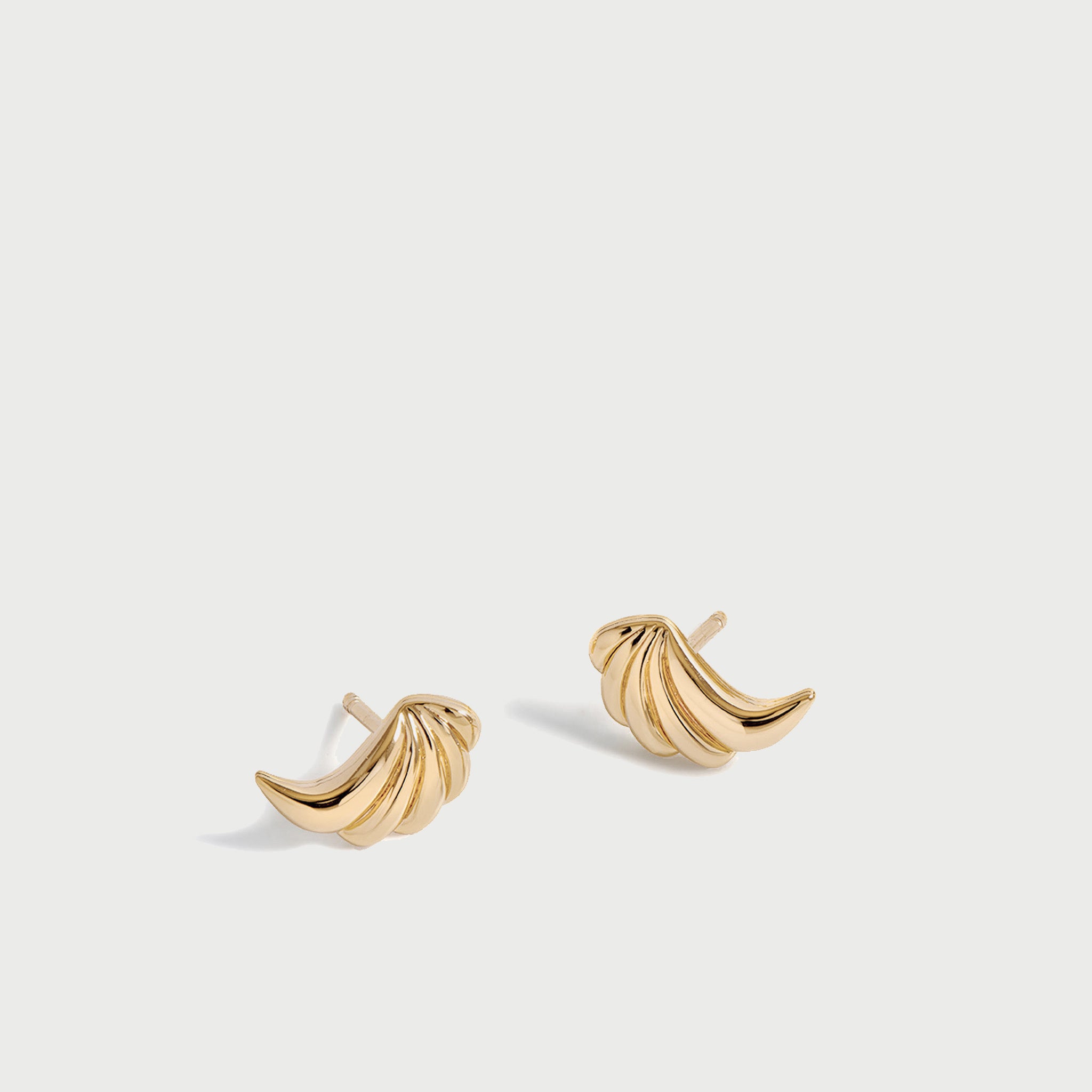 POTOSKA x YOJ Wing Stud Earrings in Gold