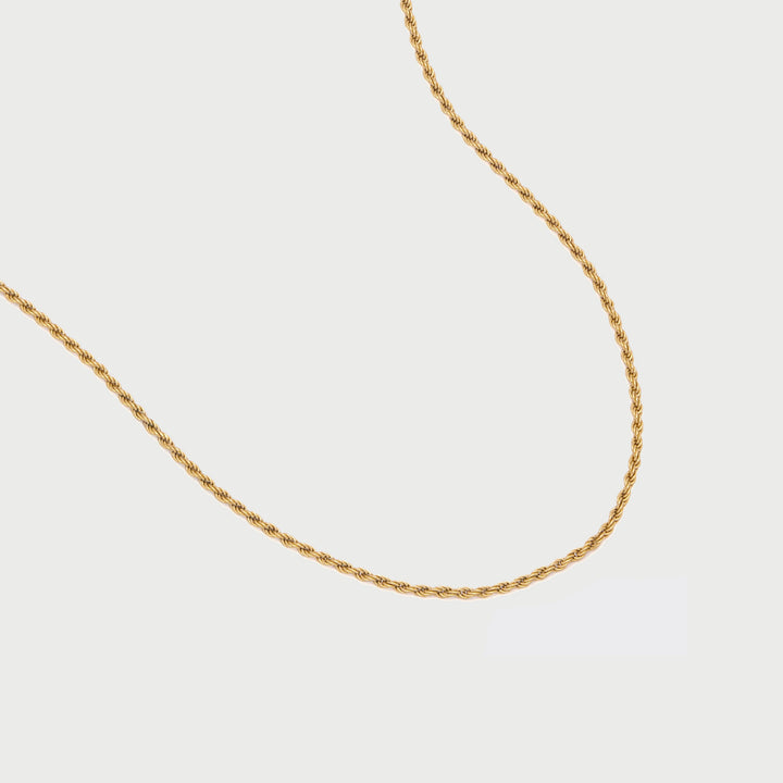 Rope Medium Necklace in Gold