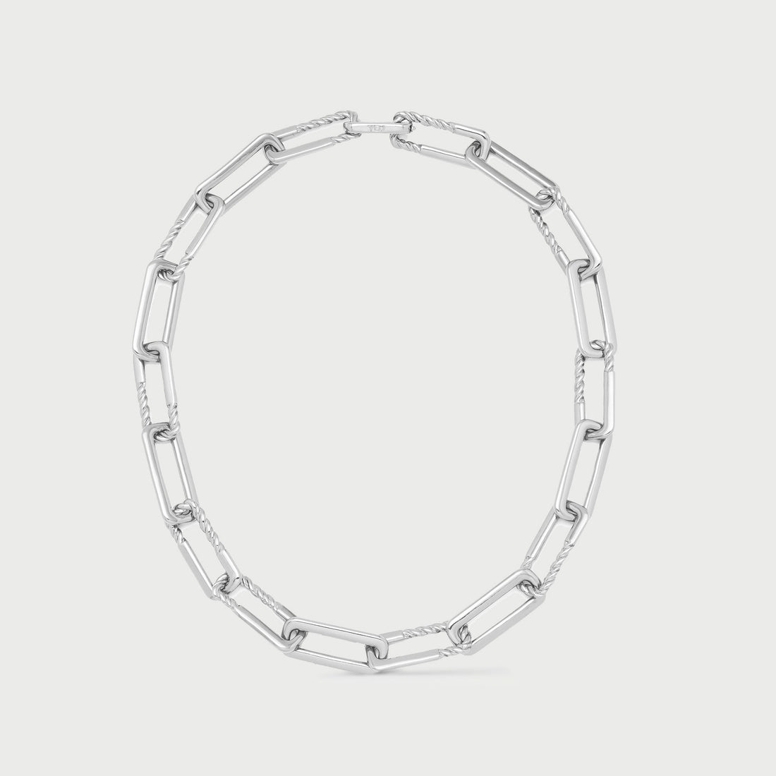 Oto Maxi Rope Chain Necklace in Silver