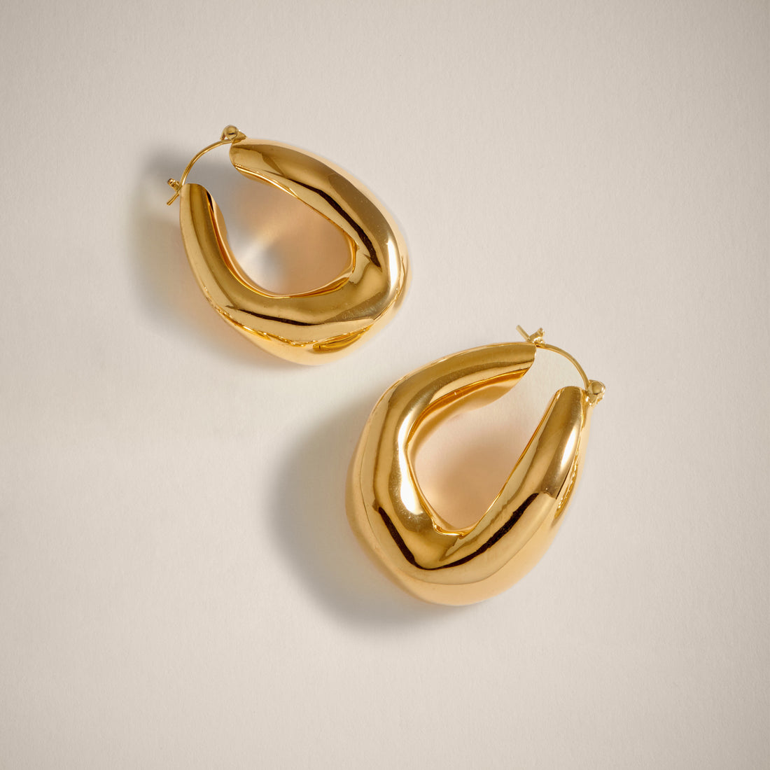 Maxi Falin Chubby Hoop Earrings in Gold