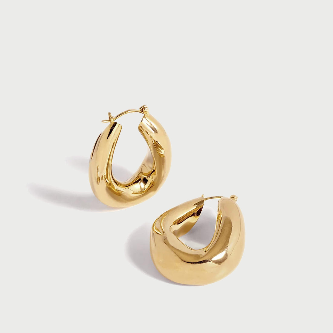 Maxi Falin Chubby Hoop Earrings in Gold