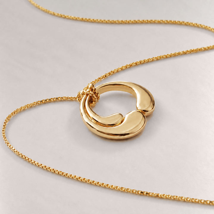 WAVE NECKLACE IN GOLD