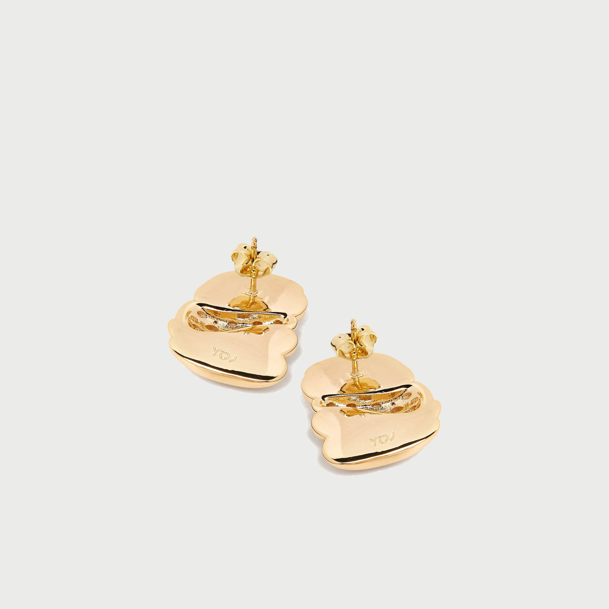 Sandy Pave Maxi Stud Earrings