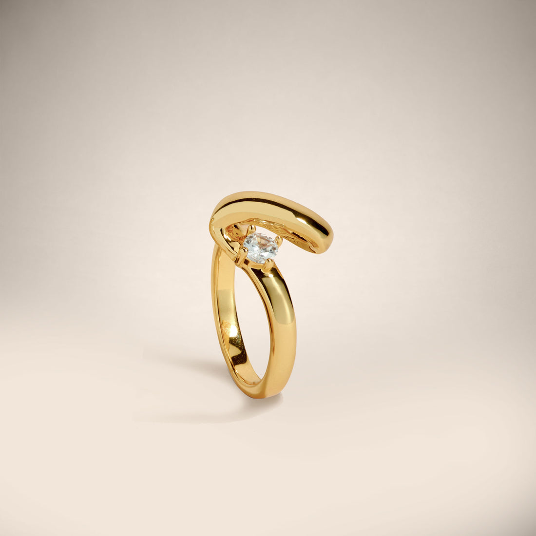 POTOSKA x YOJ Cleo Crystal Ring in Gold