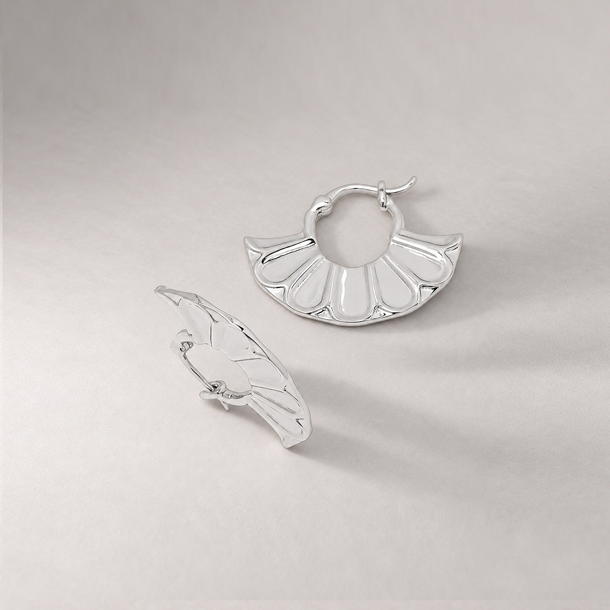 Tali Hoops in Silver