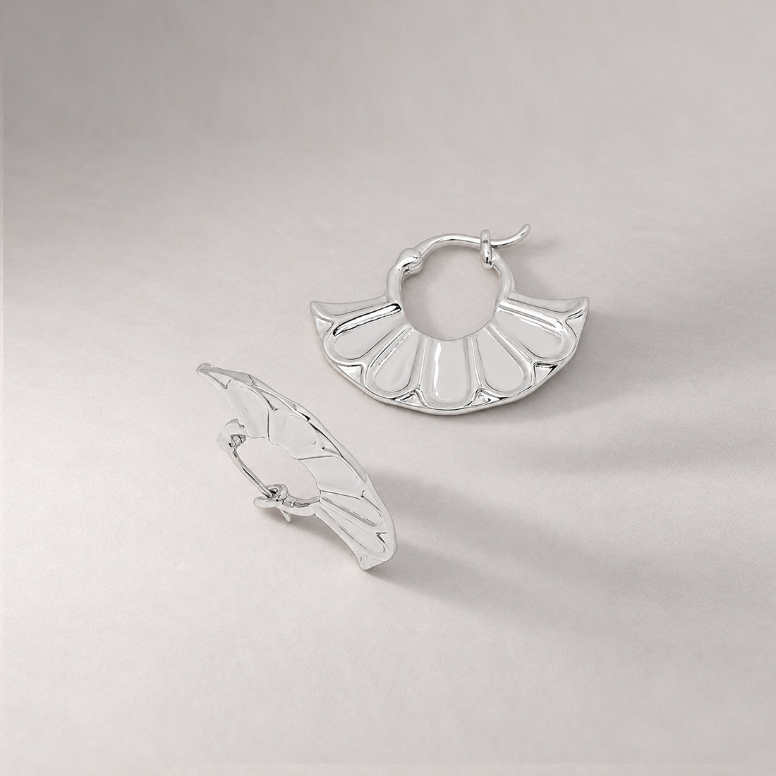Tali Hoops in Silver