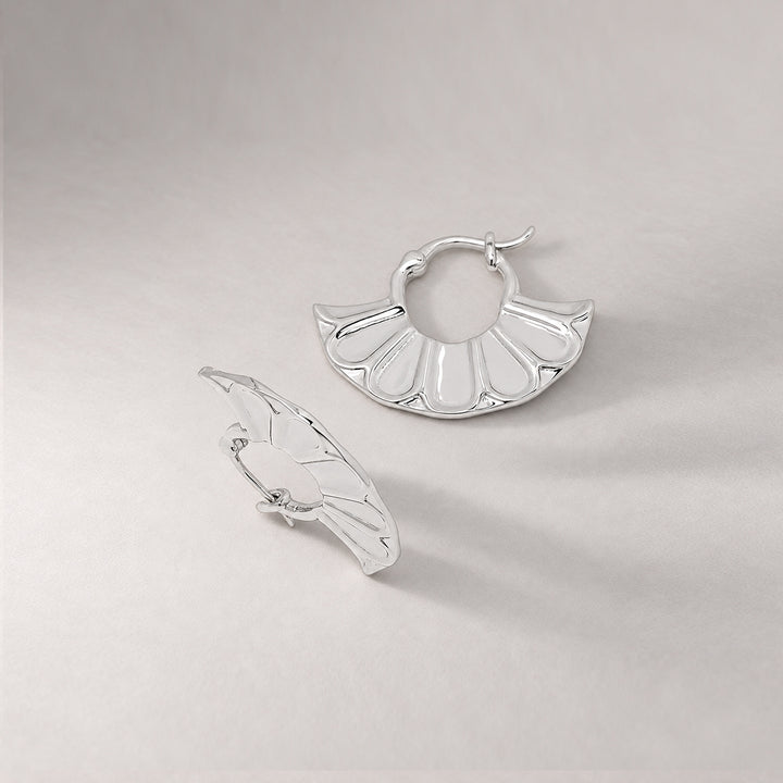 Tali Hoops in Silver