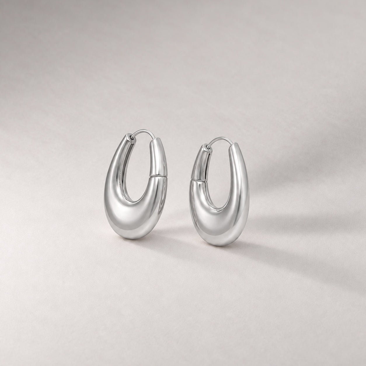 Eclipse Midi Hoops in Silver