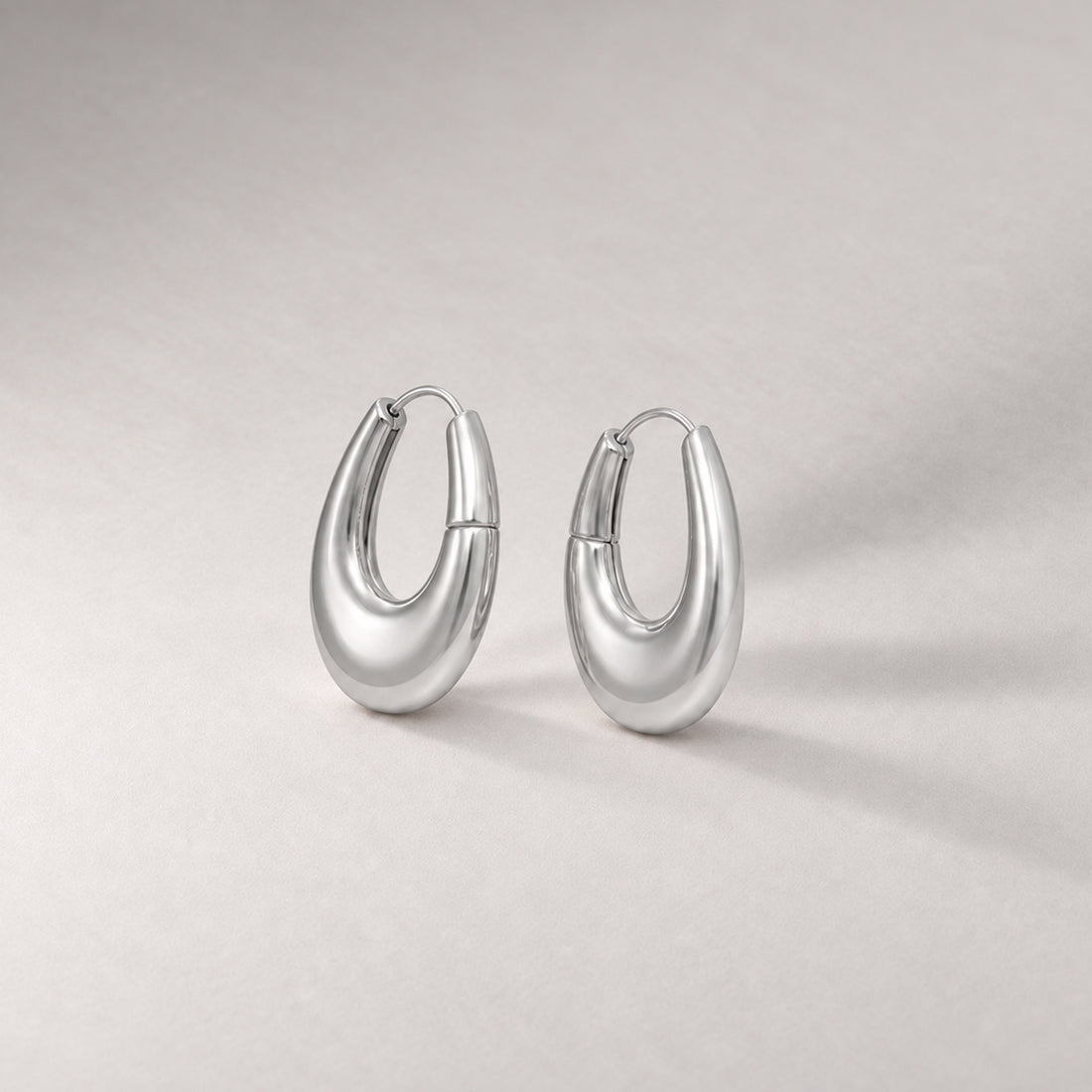Eclipse Midi Hoops in Silver
