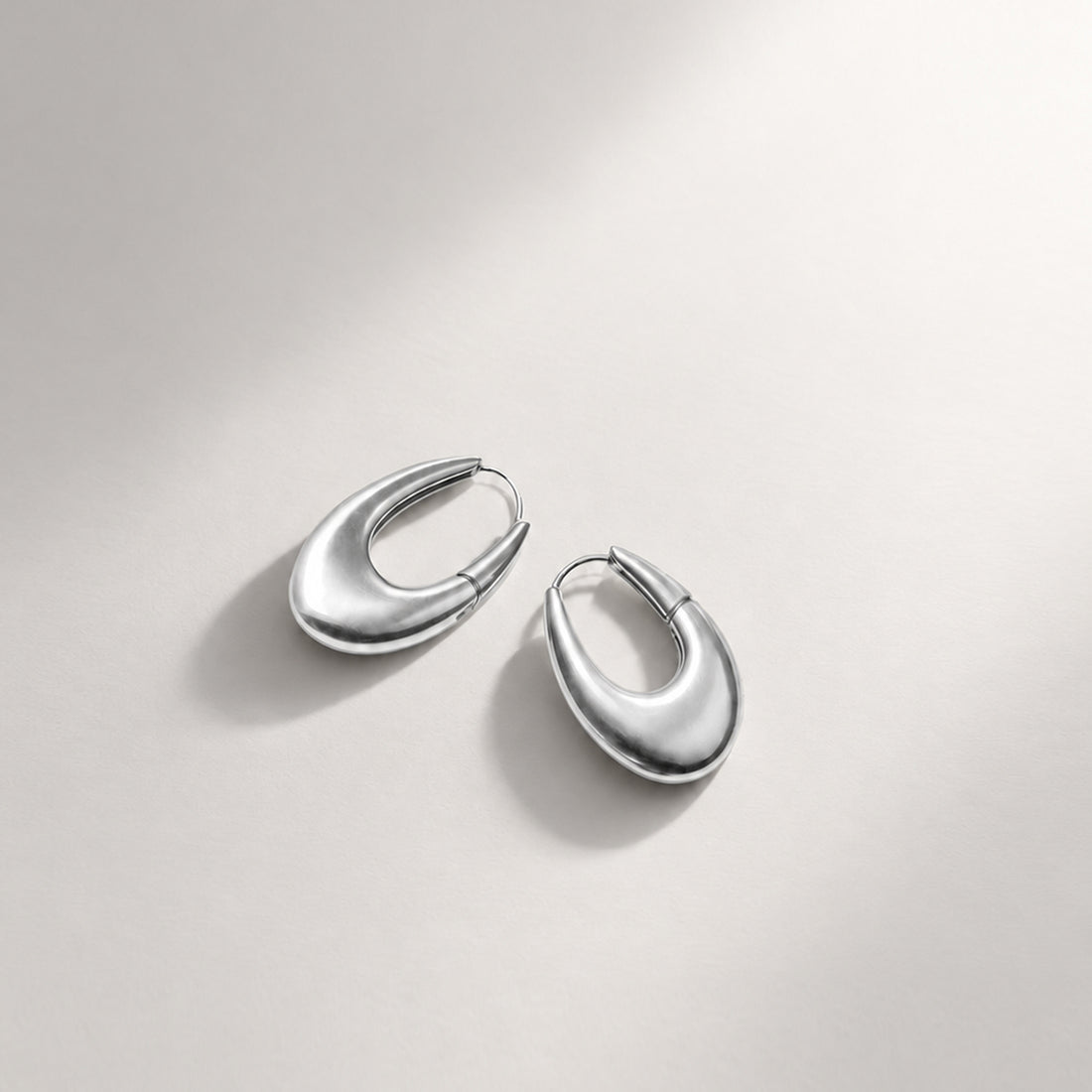 Eclipse Mini Hoops in Silver