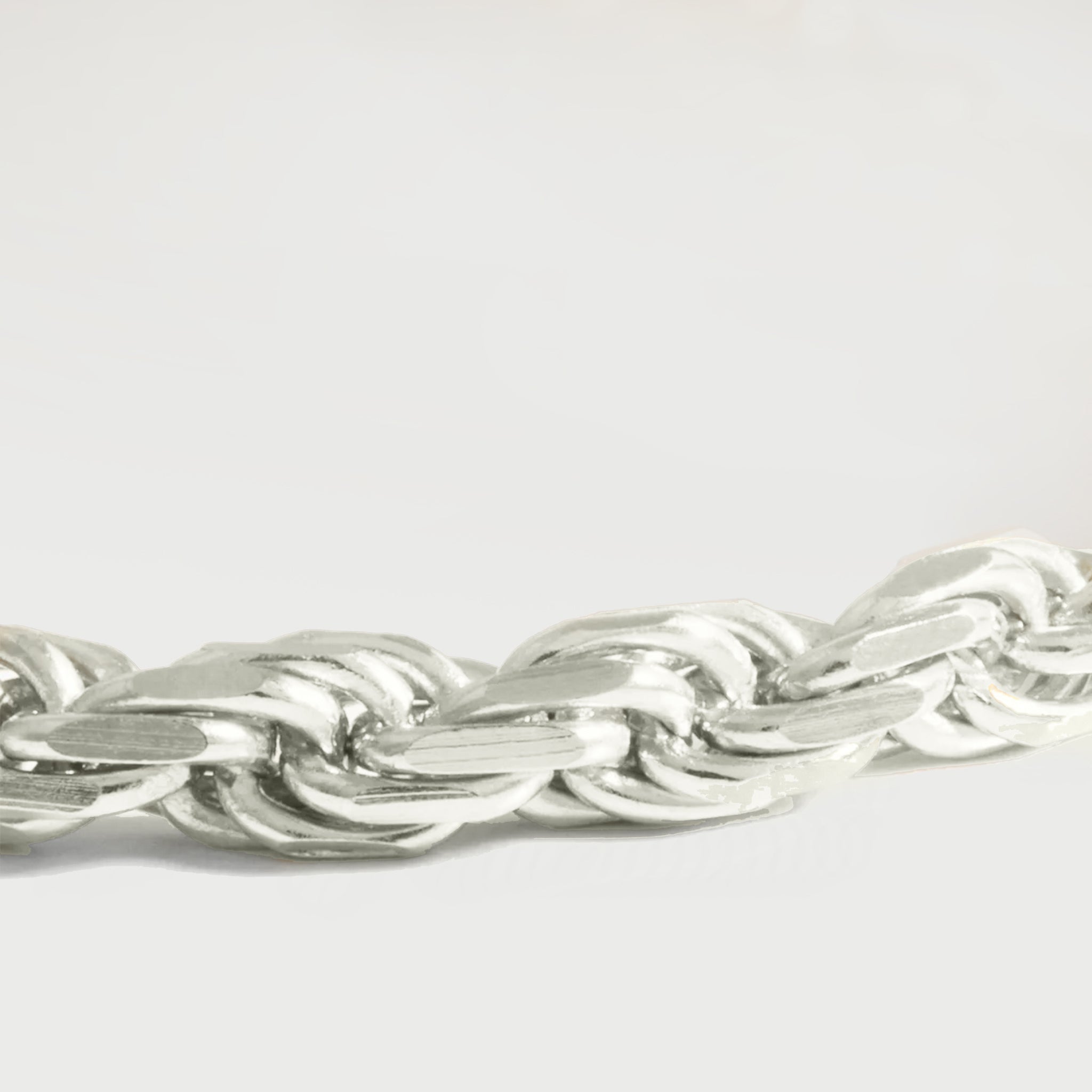 Loff Mini Pendant Rope Necklace in Silver