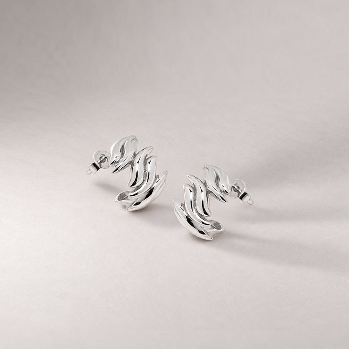 Lifter Mini Earrings in Silver