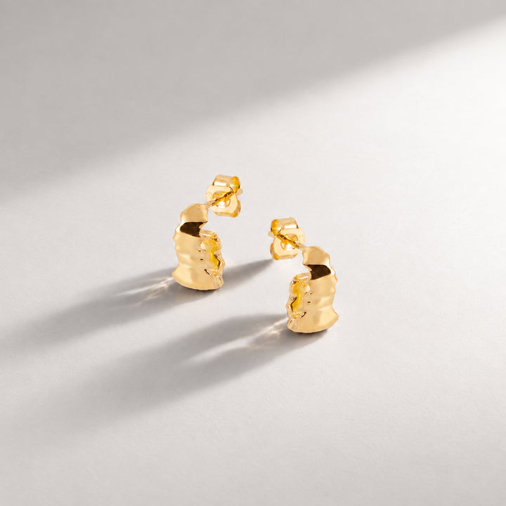 Boro Mini Hoop Earrings  in Gold