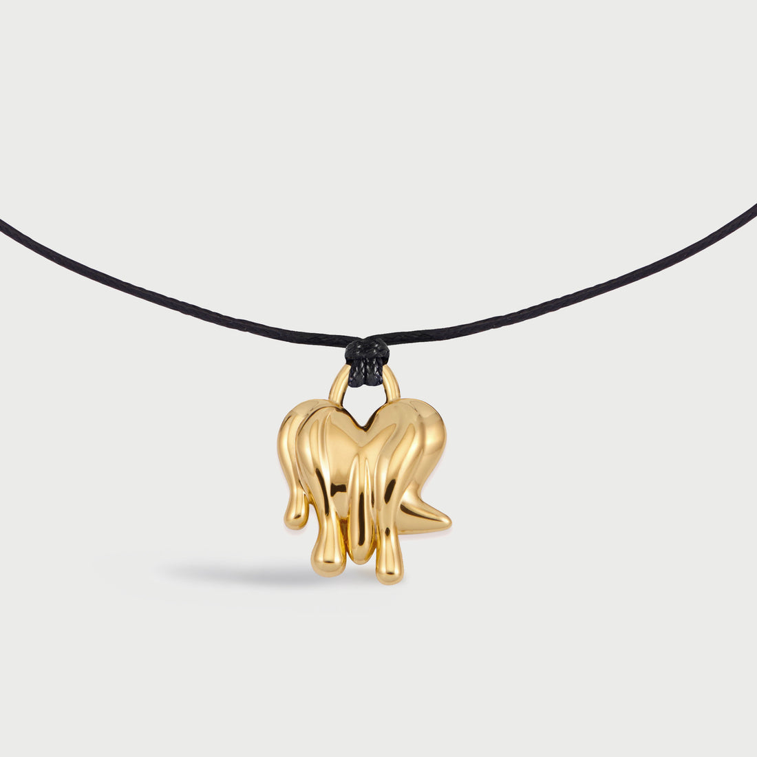 Loff Mini Cord Necklace in Gold and Black