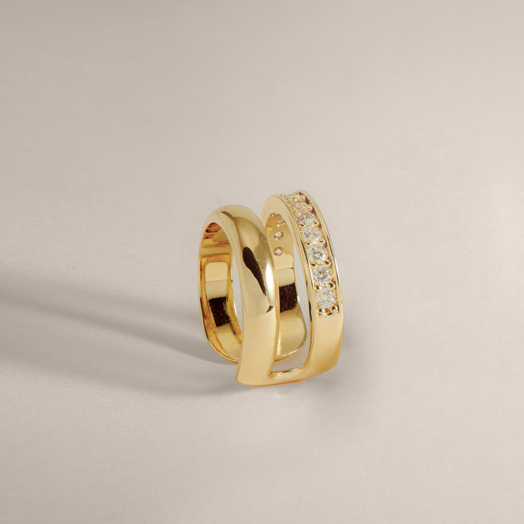 POTOSKA x YOJ Dante Pave Ring in Gold