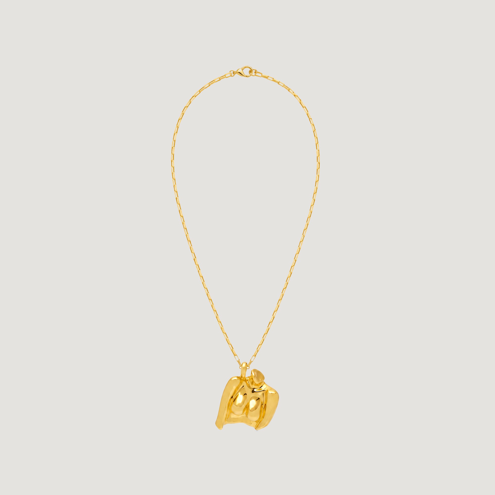 Naked Maxi Pendant Necklace in Gold