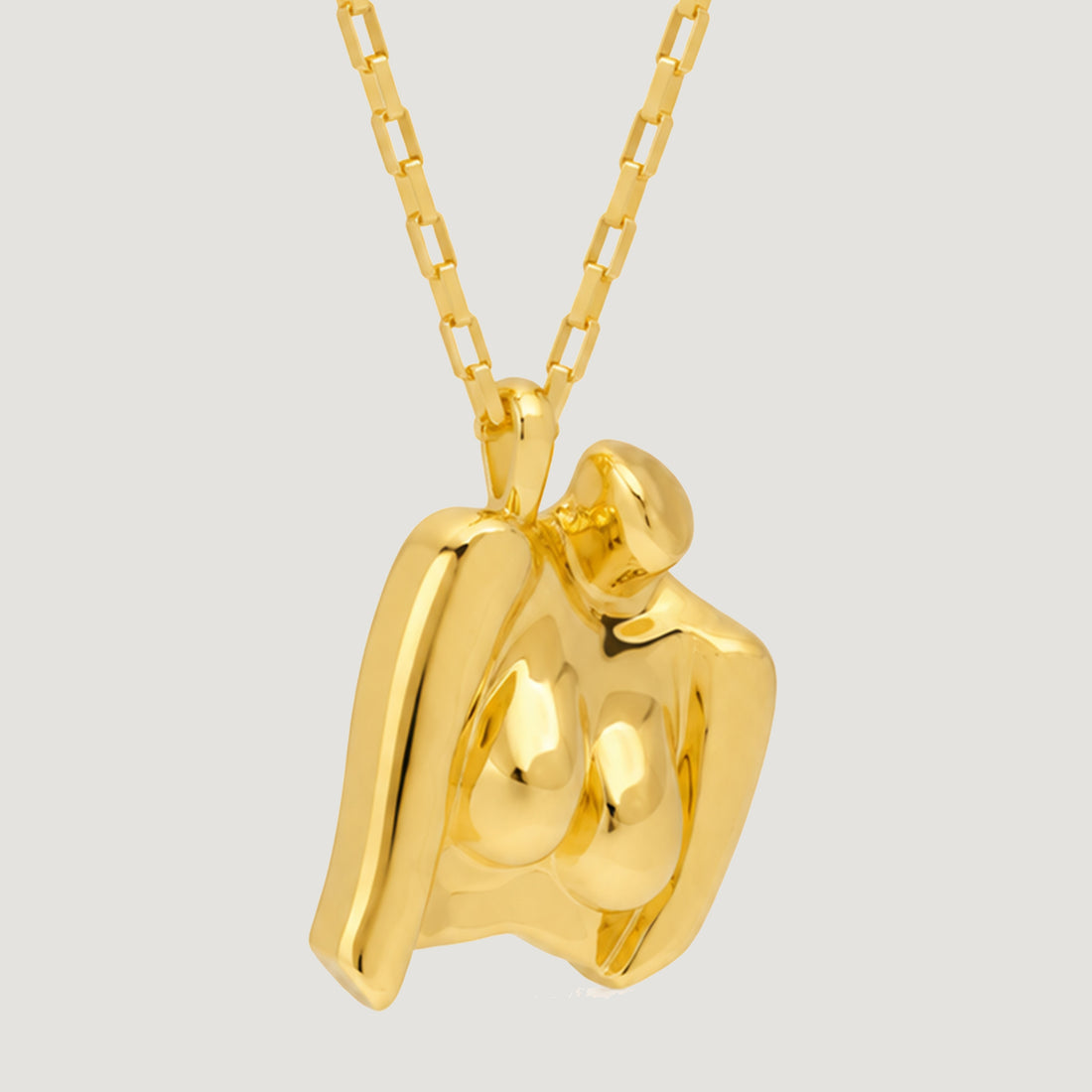 Naked Maxi Pendant Necklace in Gold