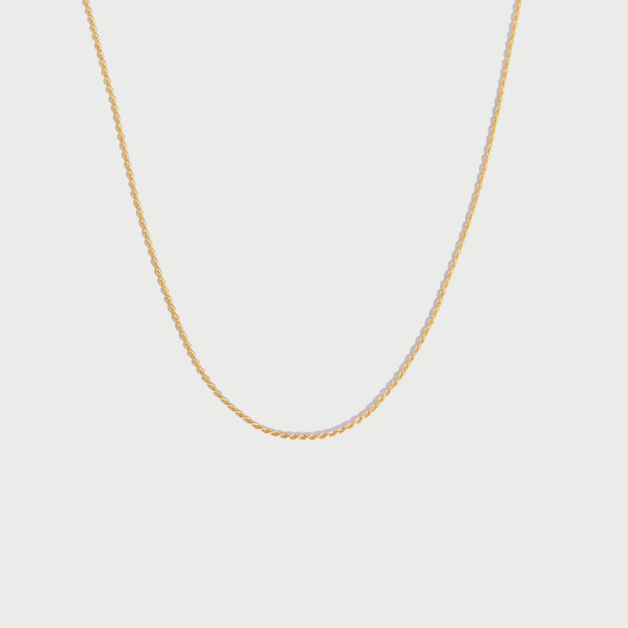 Rope Medium Necklace in Gold