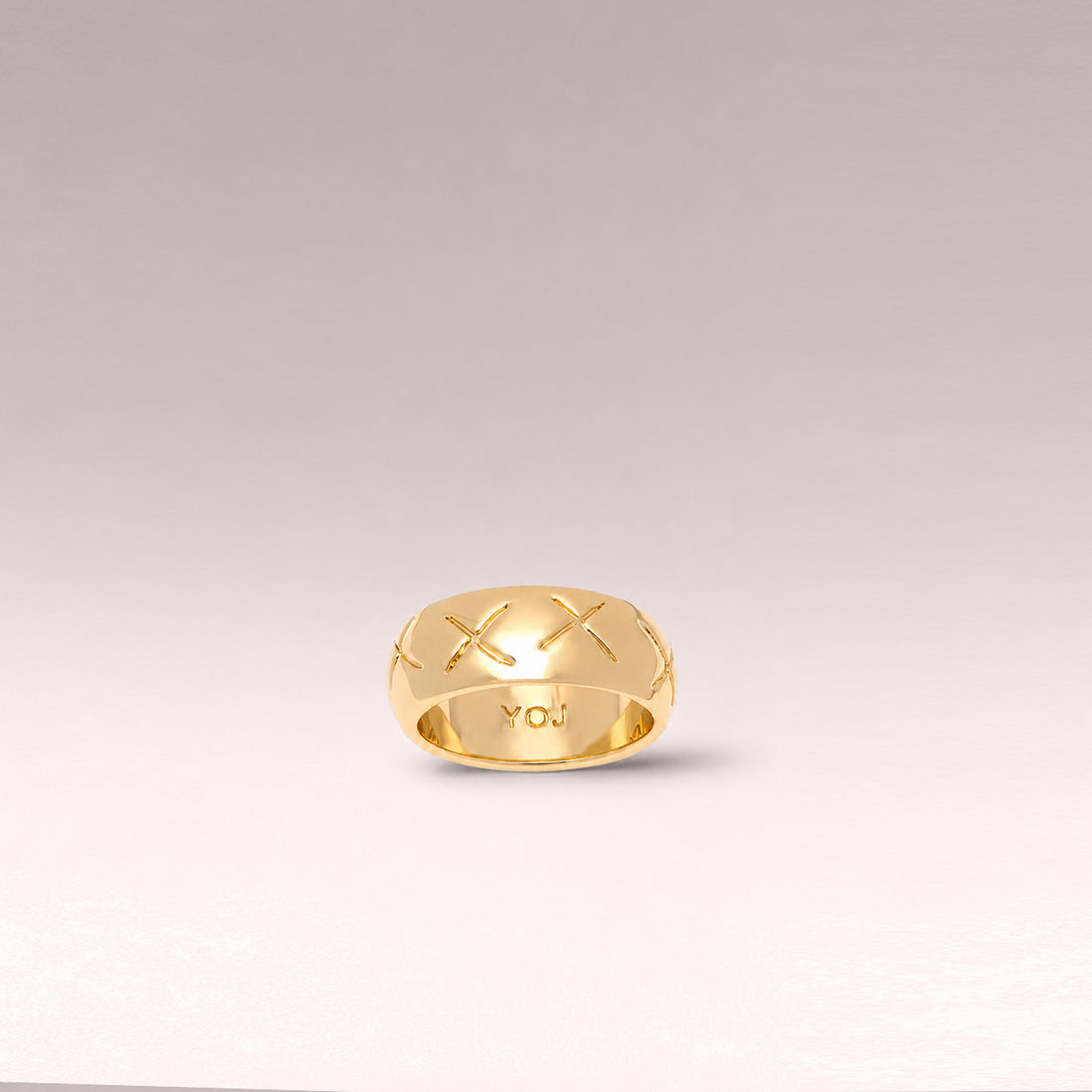 EX BAND RING IN GOLD
