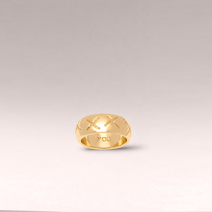 EX BAND RING IN GOLD