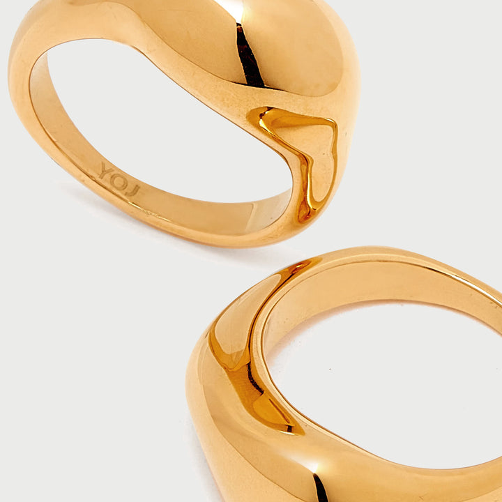 Ine Ring Set in Gold