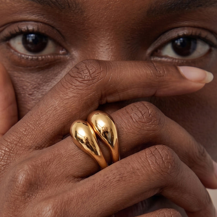 Ine Ring Set in Gold