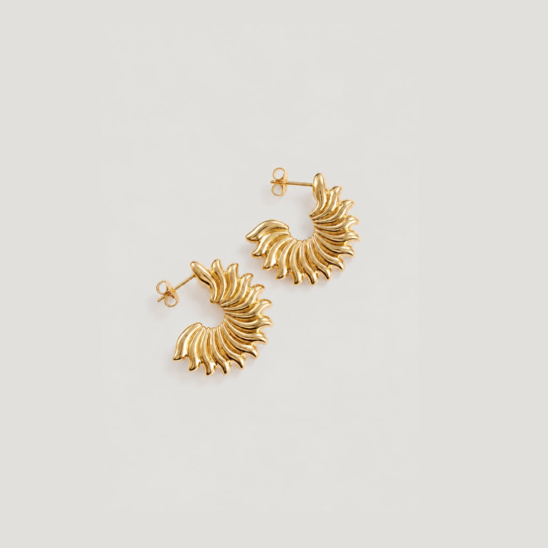 SUN CLAW MIDI HOOPS IN GOLD