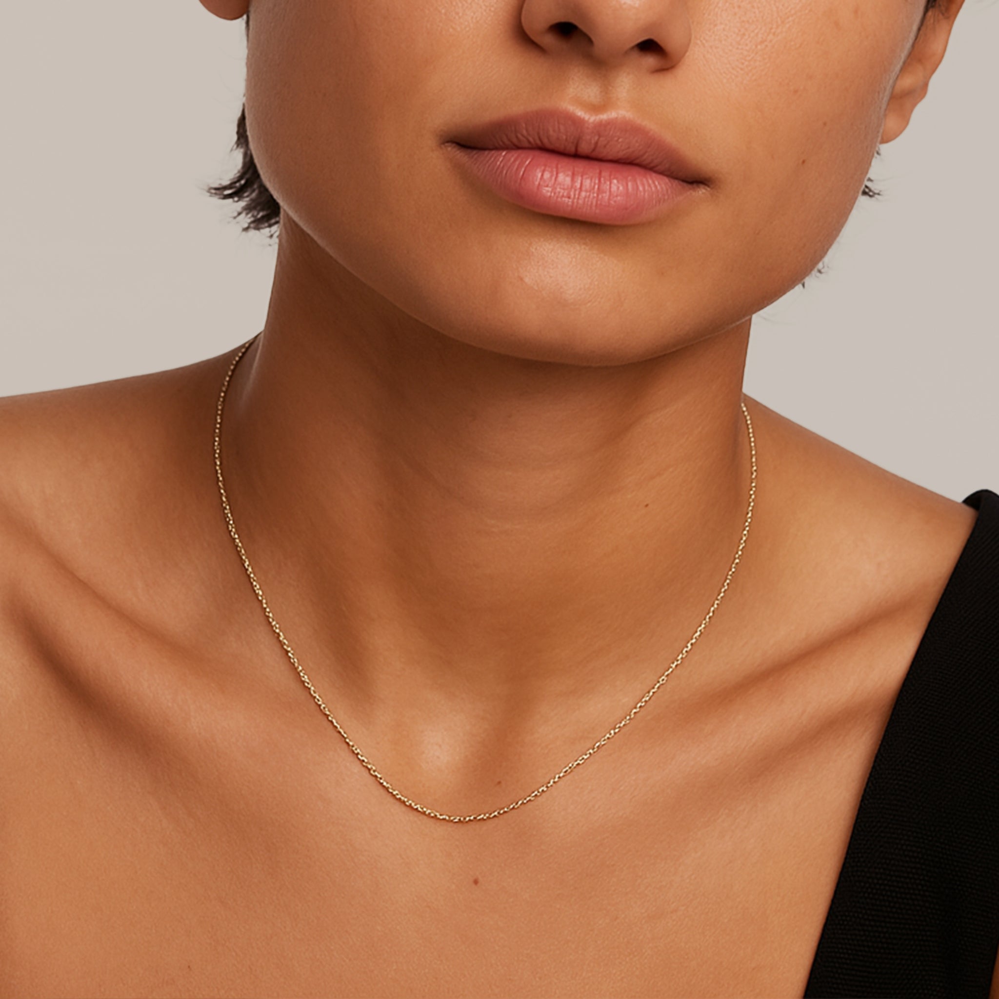 Rope Medium Necklace in Gold