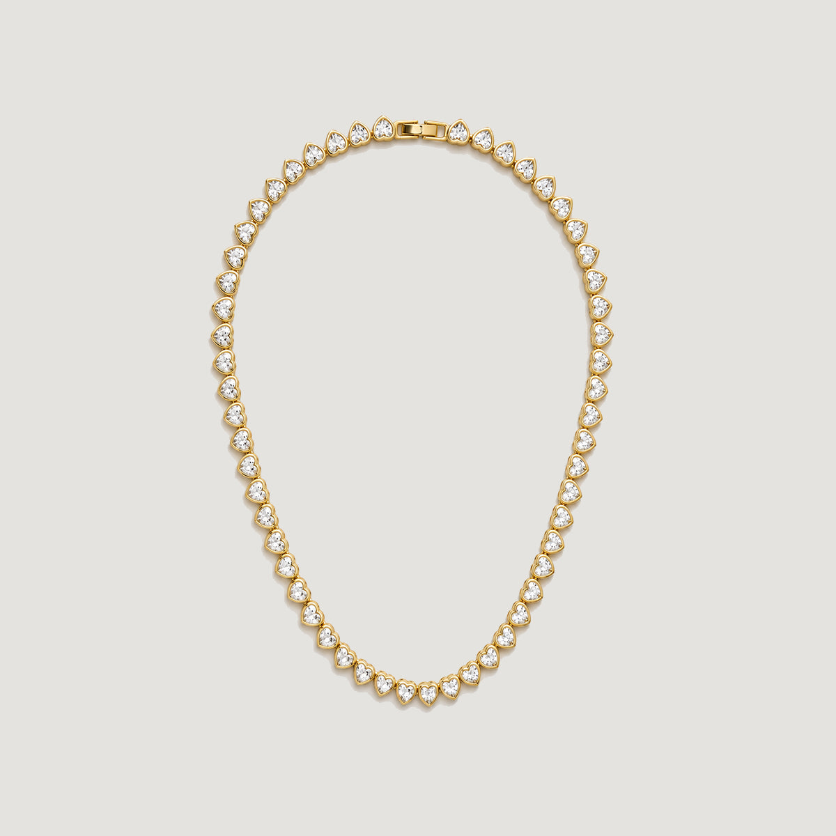 AGAPPI CRYSTAL NECKLACE IN GOLD & CRYSTALS